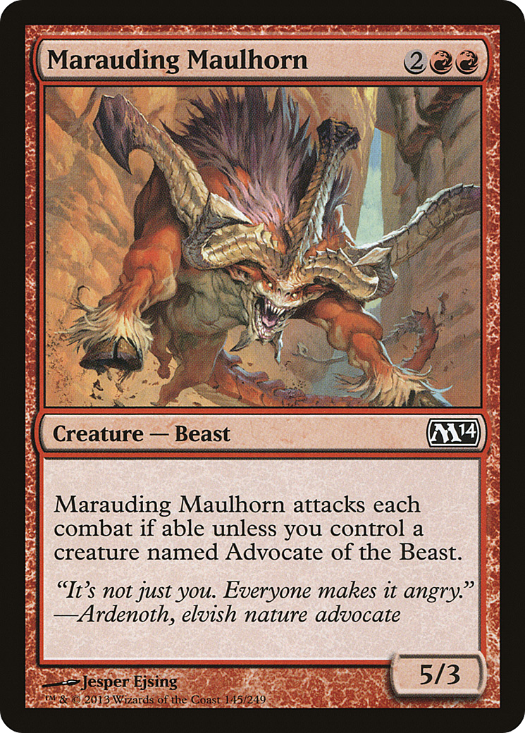 Marauding Maulhorn [Magic 2014]-1