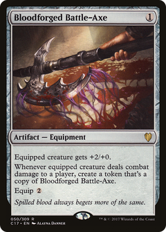 Bloodforged Battle-Axe [Commander 2017]-1