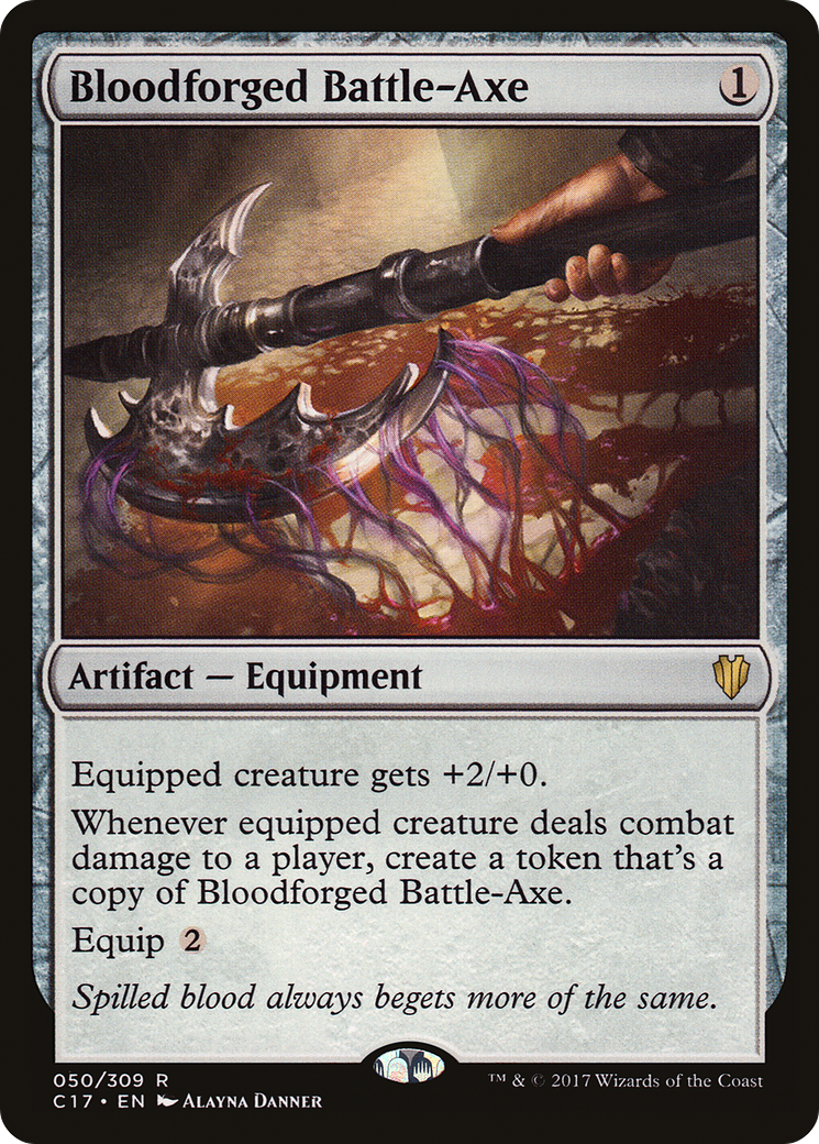 Bloodforged Battle-Axe [Commander 2017]-1