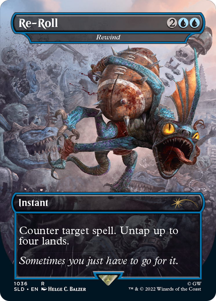Re-Roll - Rewind (Borderless) [Secret Lair Drop Series]-1