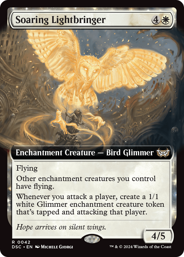 Soaring Lightbringer (Extended Art) [Duskmourn: House of Horror Commander]-1