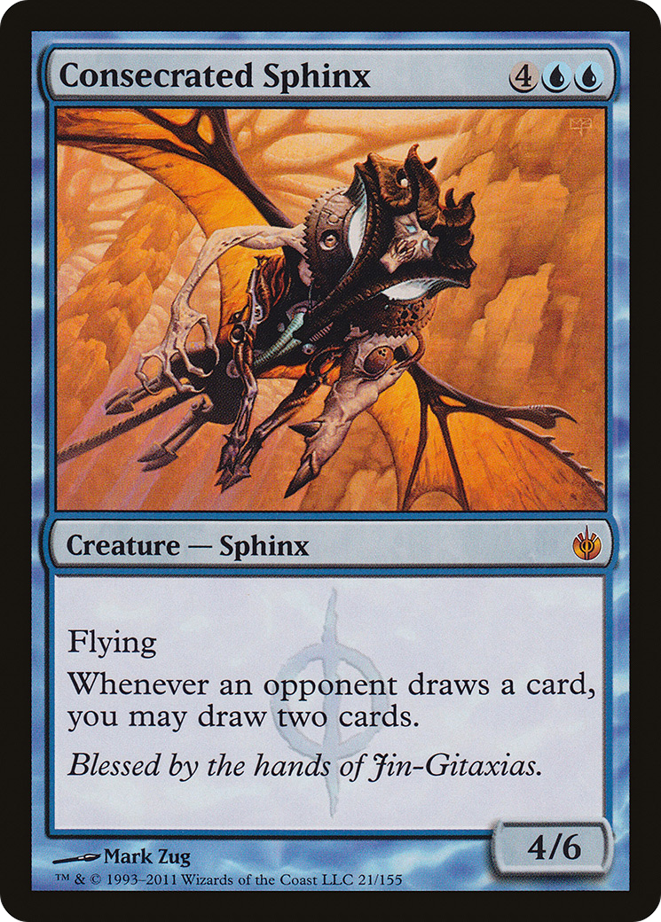 Consecrated Sphinx [Mirrodin Besieged]-1