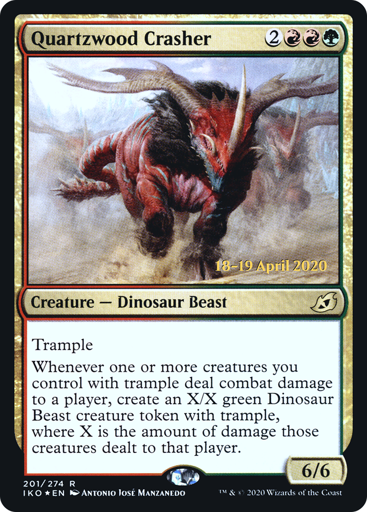 Quartzwood Crasher [Ikoria: Lair of Behemoths Prerelease Promos]-1