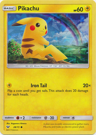 Pikachu (28/73) (Cracked Ice Holo) [Miscellaneous Cards]-1