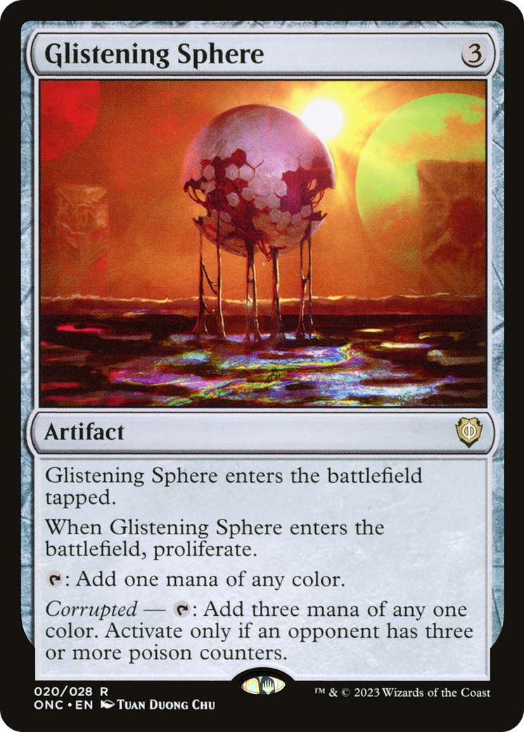 Glistening Sphere [Phyrexia: All Will Be One Commander]-1