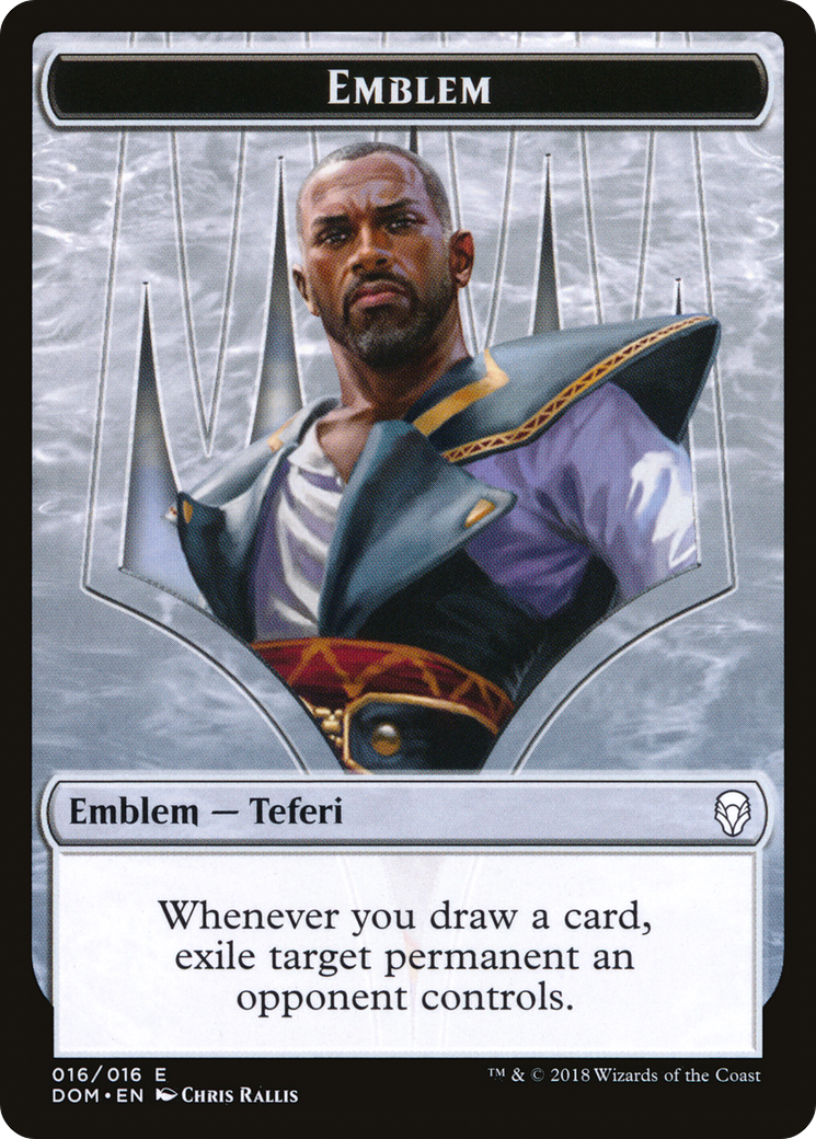 Teferi, Hero of Dominaria Emblem [Dominaria Tokens]-1