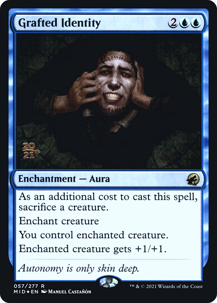 Grafted Identity [Innistrad: Midnight Hunt Prerelease Promos]-1