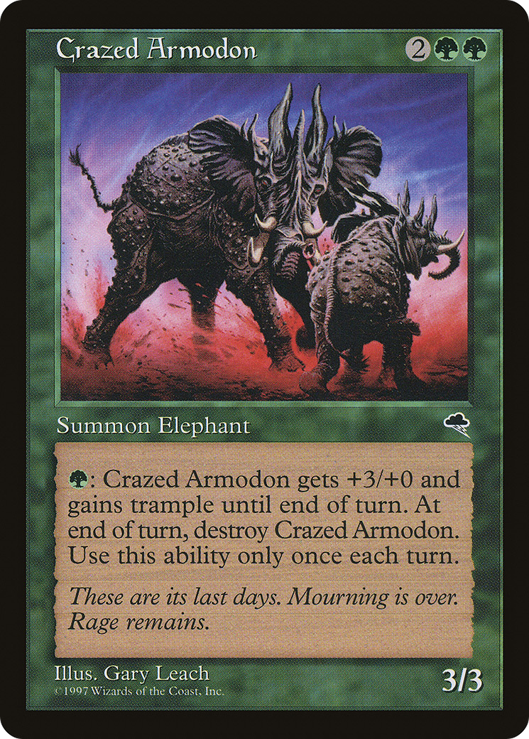 Crazed Armodon [Tempest]-1