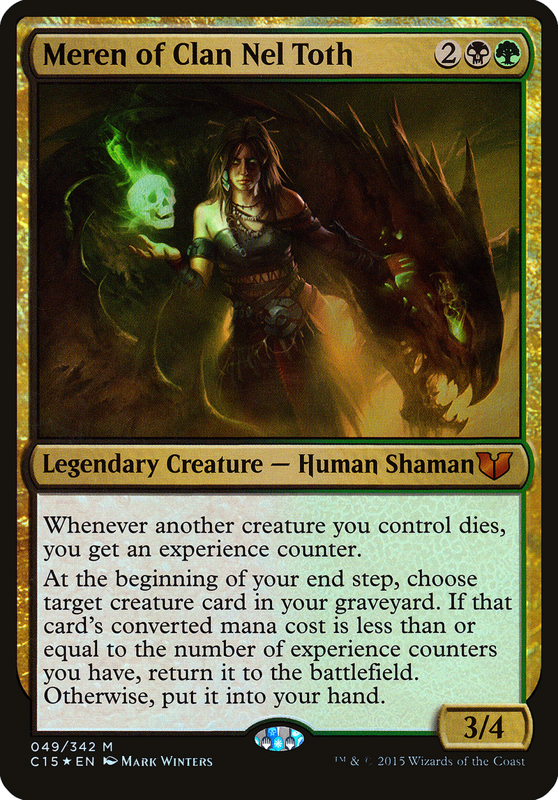 Meren of Clan Nel Toth (Oversized) [Commander 2015 Oversized]-1