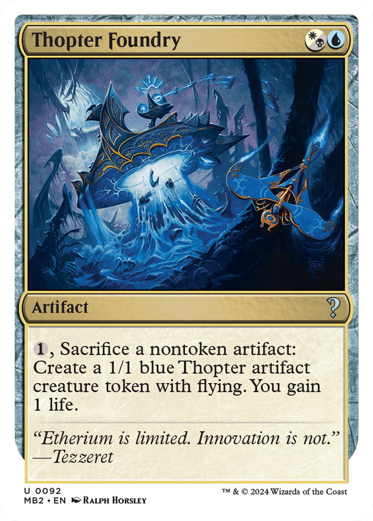 Thopter Foundry (White Border) [Mystery Booster 2]-1