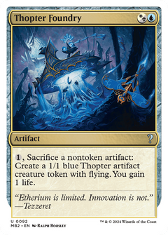 Thopter Foundry (White Border) [Mystery Booster 2]-1