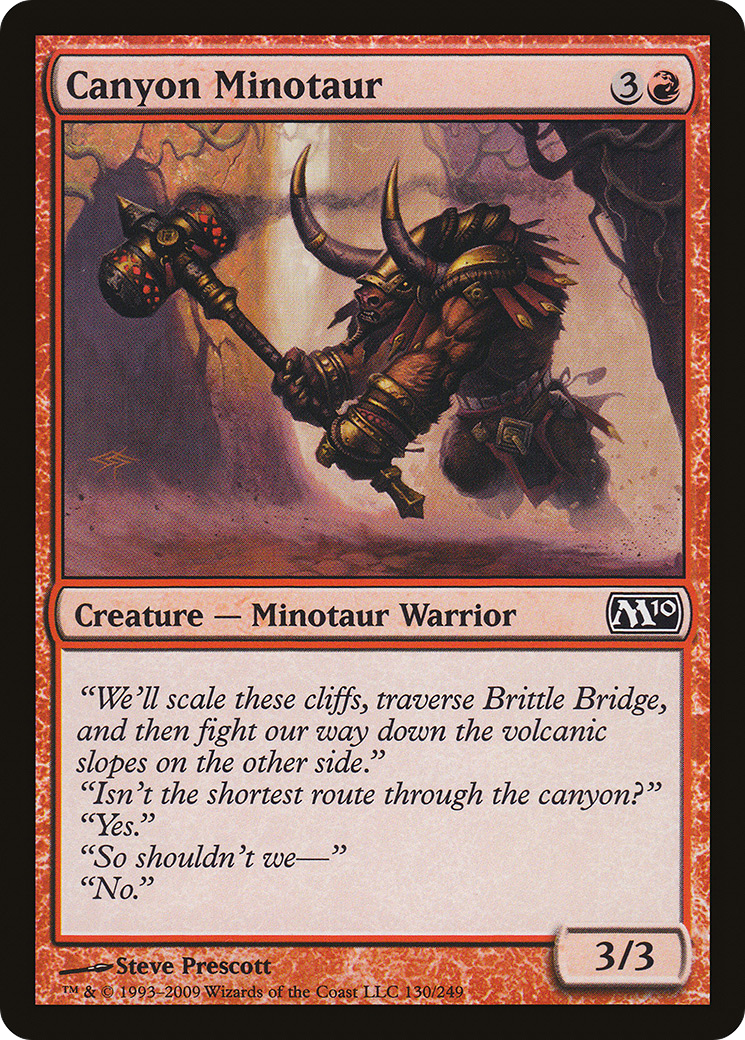 Canyon Minotaur [Magic 2010]-1