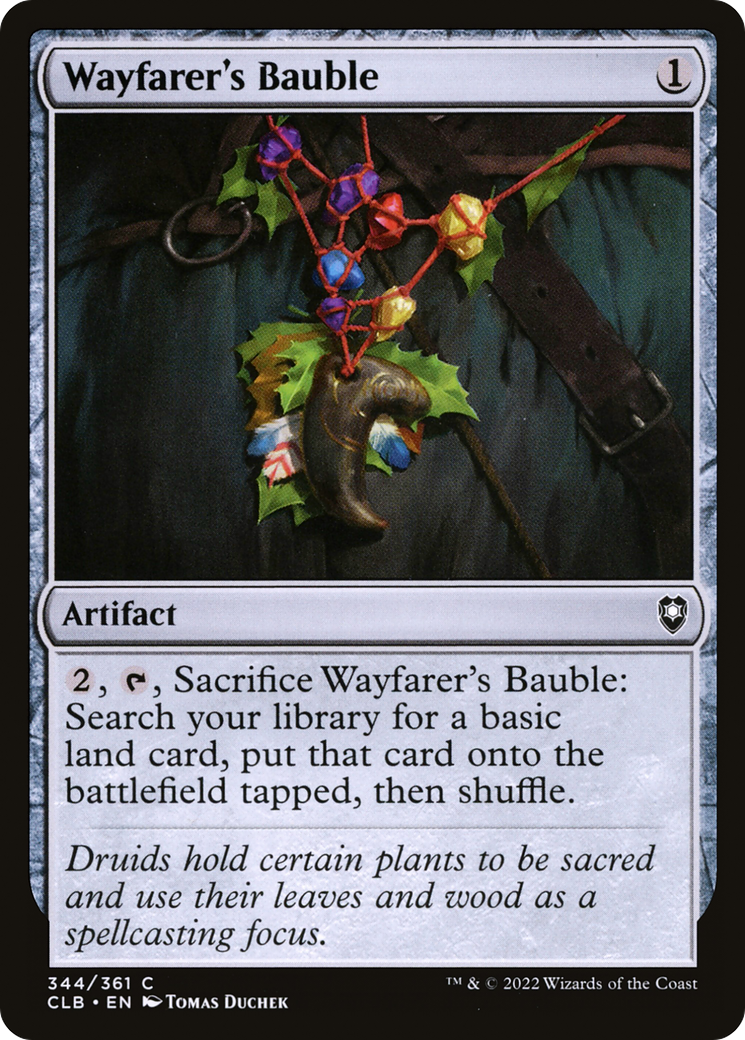 Wayfarer's Bauble (CLB-344) - Commander Legends: Battle for Baldur's Gate Foil-1