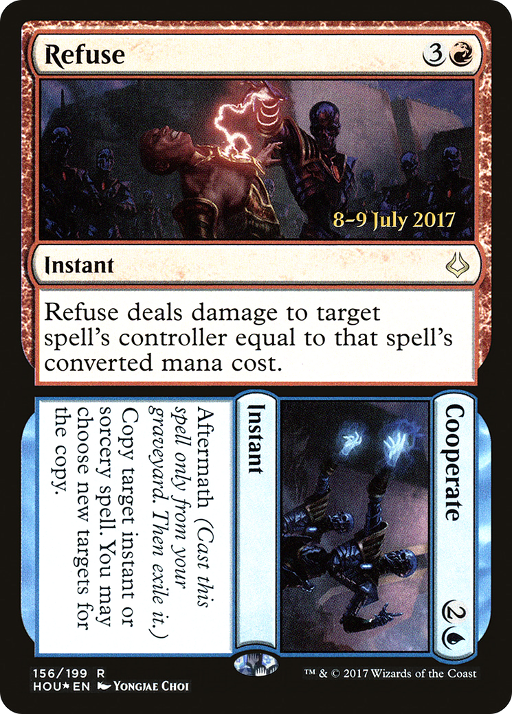 Refuse // Cooperate [Hour of Devastation Prerelease Promos]-1