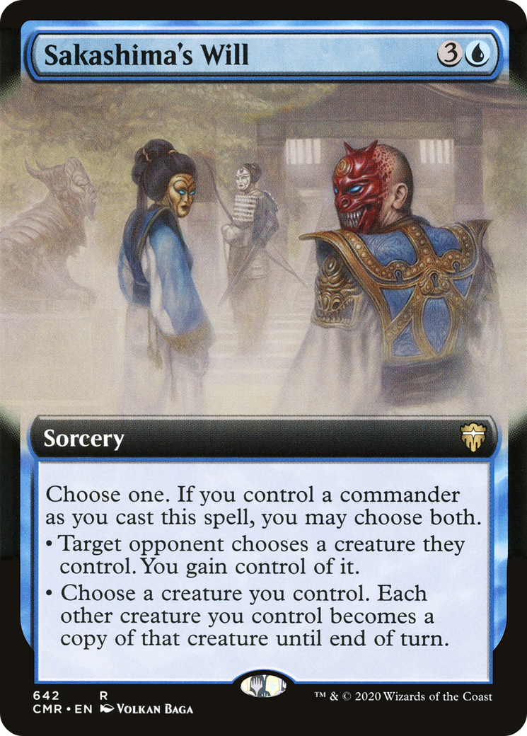 Sakashima's Will (Extended Art) [Commander Legends]-1