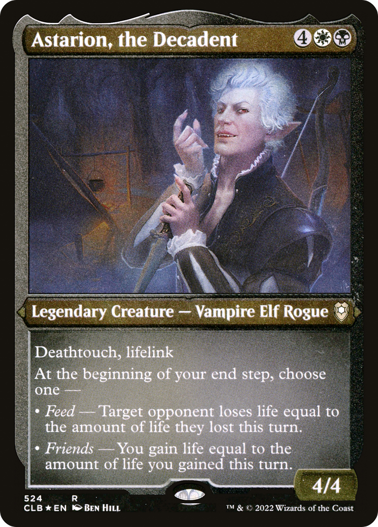 Astarion, the Decadent (CLB-524) - Commander Legends: Battle for Baldur's Gate Etched Foil-1