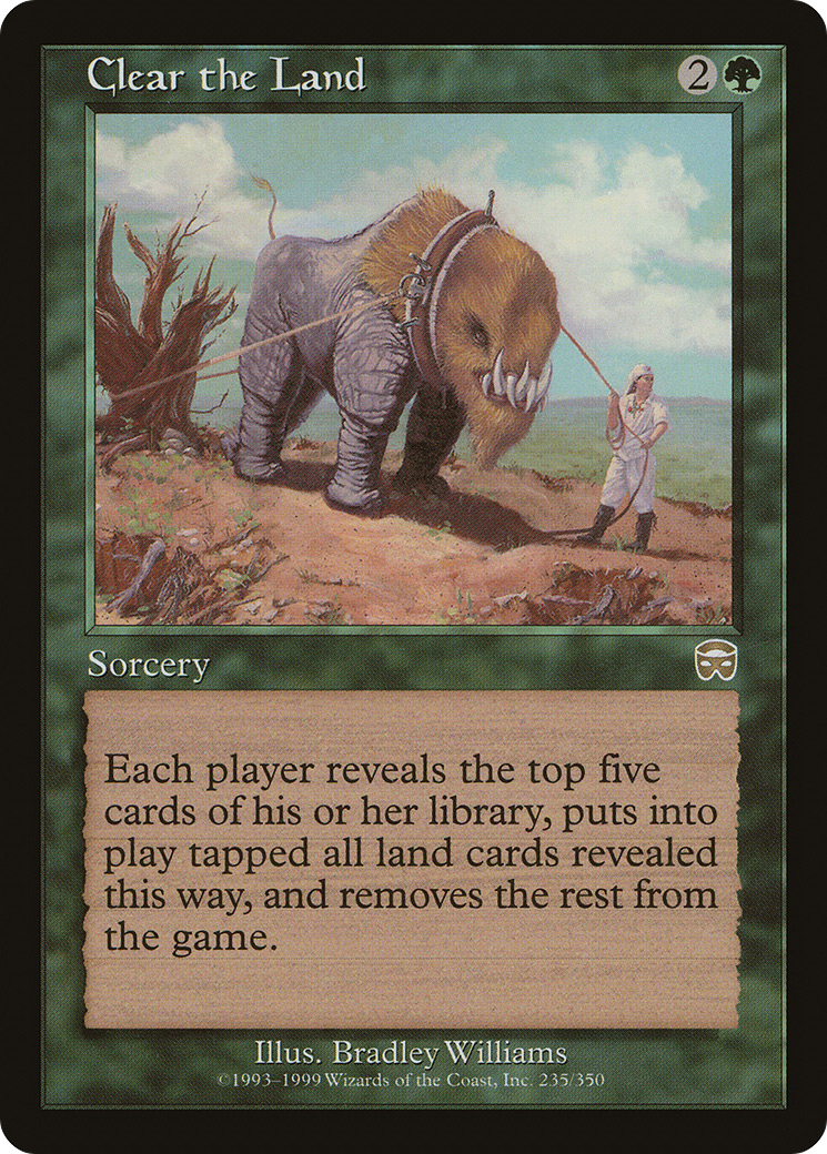 Clear the Land [Mercadian Masques]-1