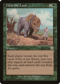 Clear the Land [Mercadian Masques]-1