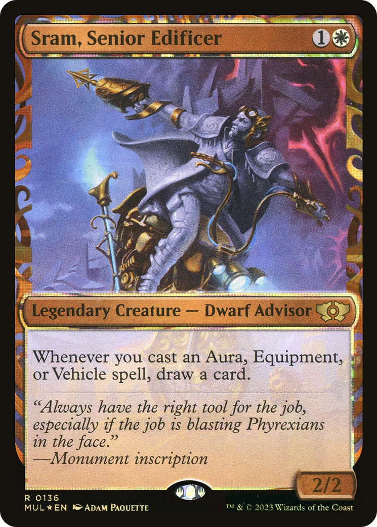 Sram, Senior Edificer (Halo Foil) [Multiverse Legends]-1