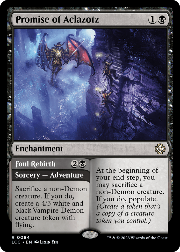 Promise of Aclazotz // Foul Rebirth [The Lost Caverns of Ixalan Commander]-1
