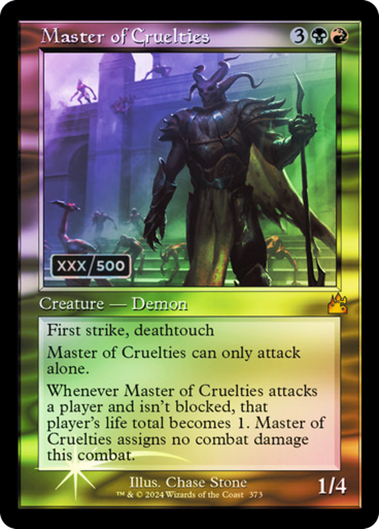 Master of Cruelties (Retro) (Serialized) [Ravnica Remastered]-1