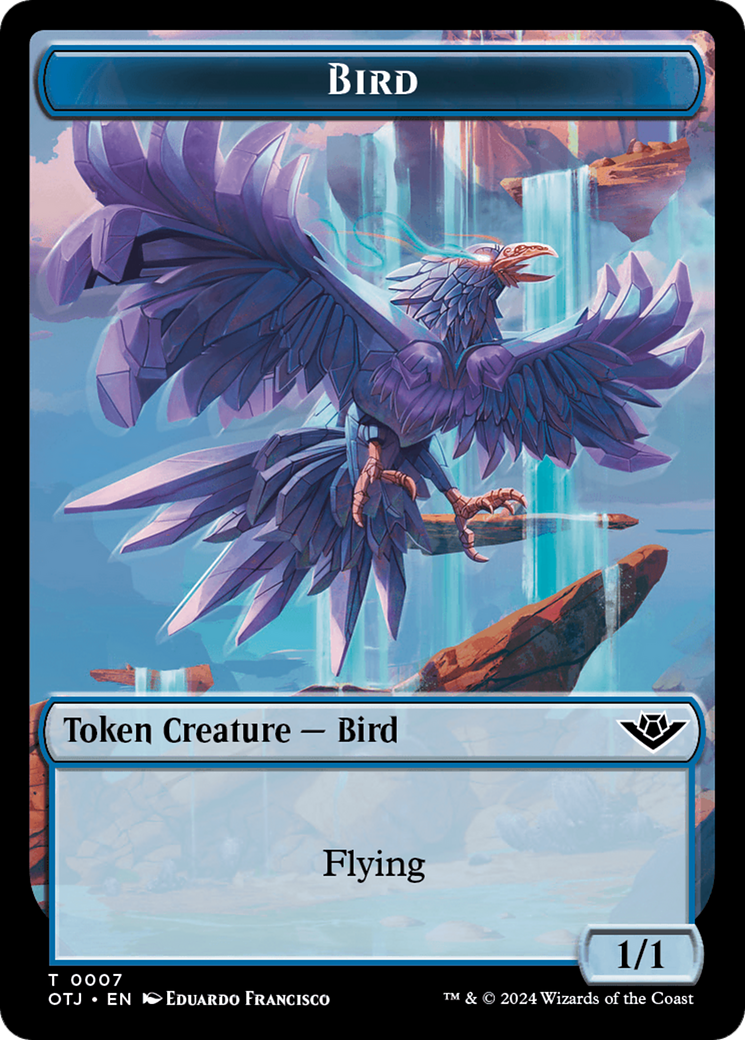 Bird // Plot Double-Sided Token [Outlaws of Thunder Junction Tokens]-1