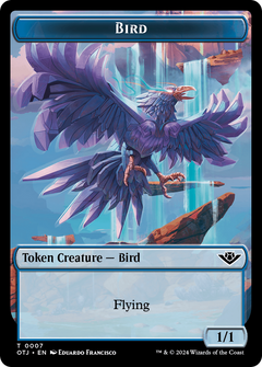 Bird // Plot Double-Sided Token [Outlaws of Thunder Junction Tokens]-1