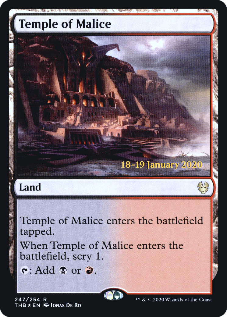 Temple of Malice [Theros Beyond Death Prerelease Promos]-1