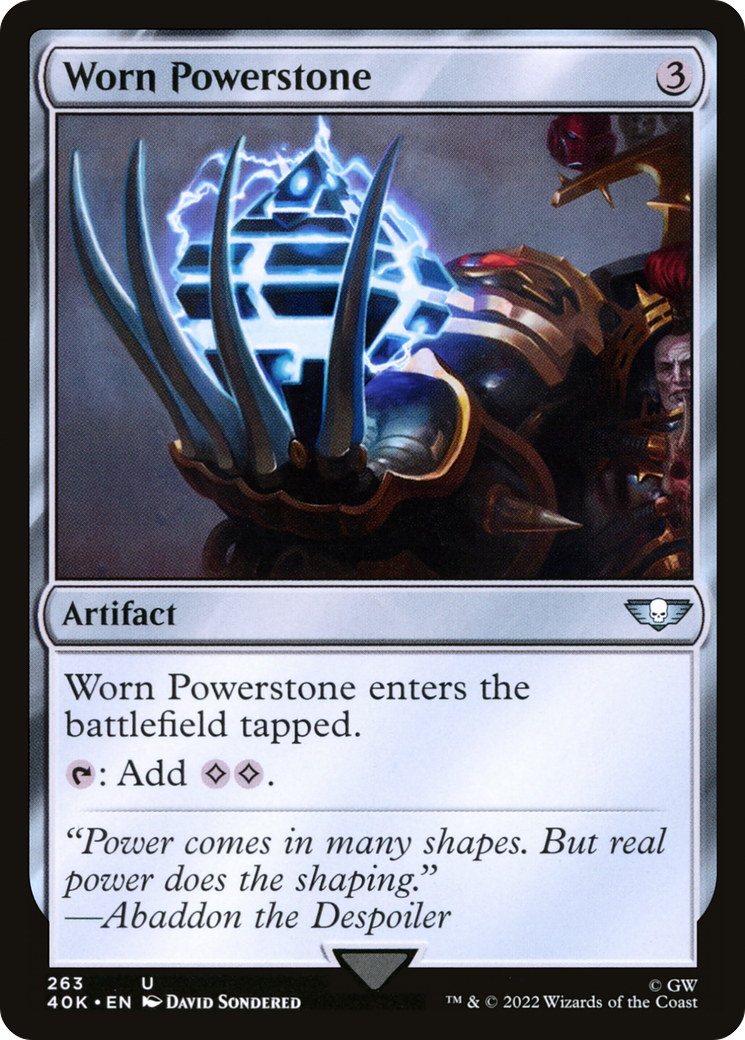 Worn Powerstone (40K-263) - Warhammer 40,000 Commander-1