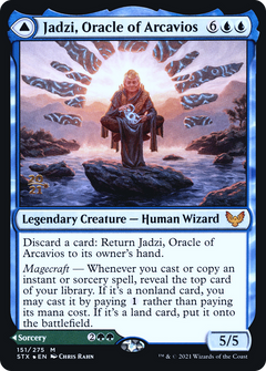 Jadzi, Oracle of Arcavios // Journey to the Oracle [Strixhaven: School of Mages Prerelease Promos]-3