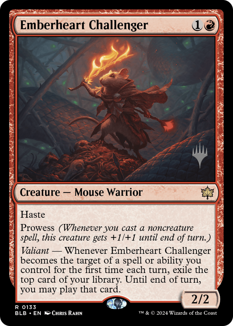 Emberheart Challenger (Promo Pack) [Bloomburrow Promos]-1