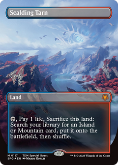 Scalding Tarn (Borderless) (Dragonscale Foil) [Tarkir: Dragonstorm Special Guests]-1