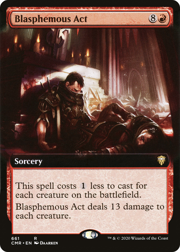 Blasphemous Act (Extended Art) [Commander Legends]-1