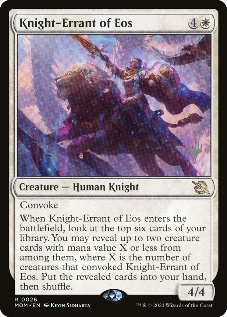 Knight-Errant of Eos (Promo Pack) [March of the Machine Promos]-1