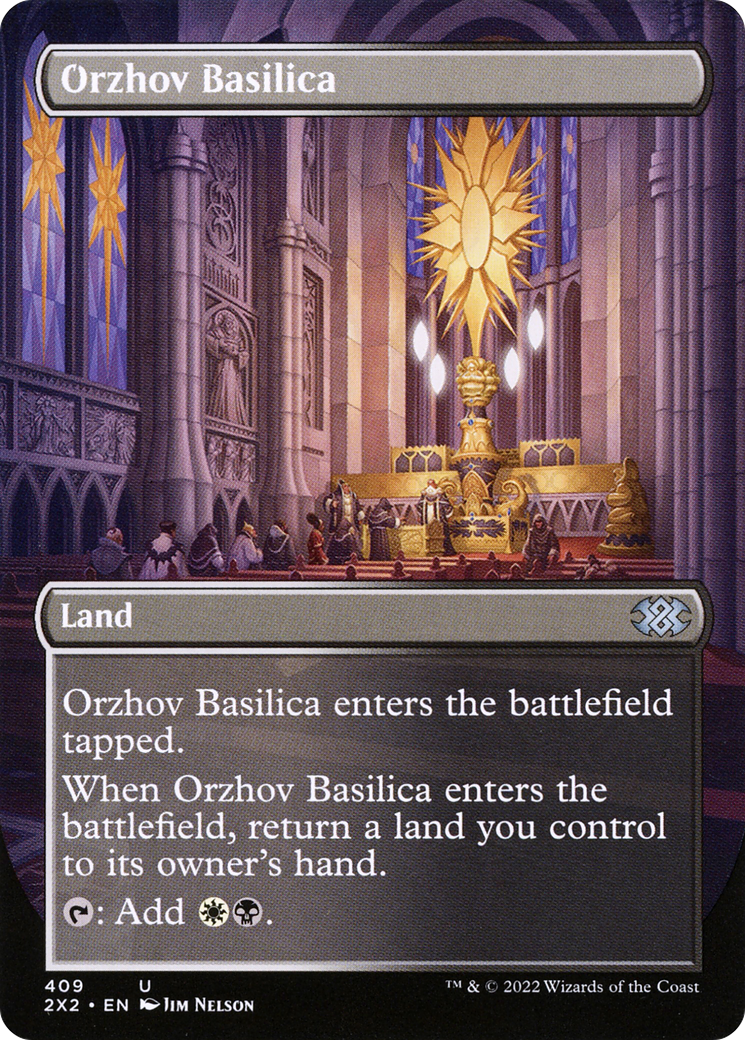 Orzhov Basilica (Borderless Alternate Art) [Double Masters 2022]-1