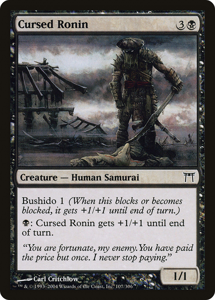 Cursed Ronin [Champions of Kamigawa]-1