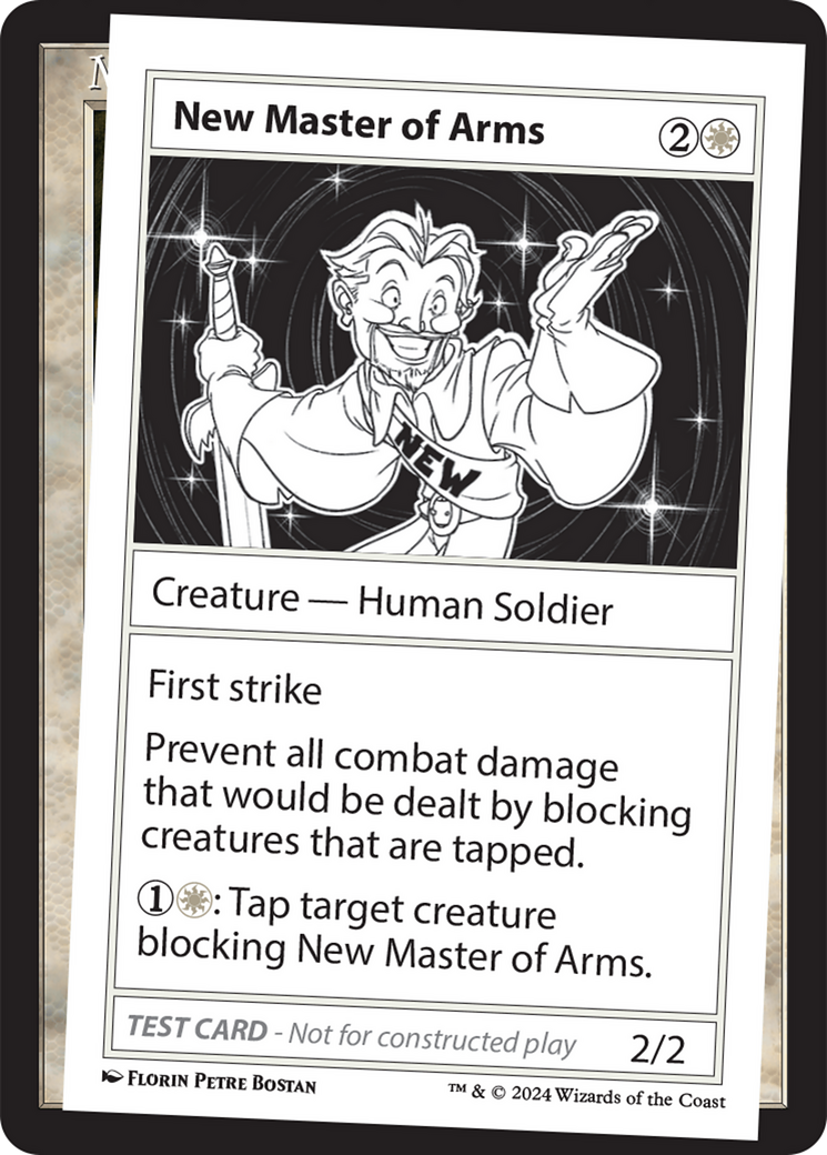 New Master of Arms [Mystery Booster 2 Playtest Cards]-1
