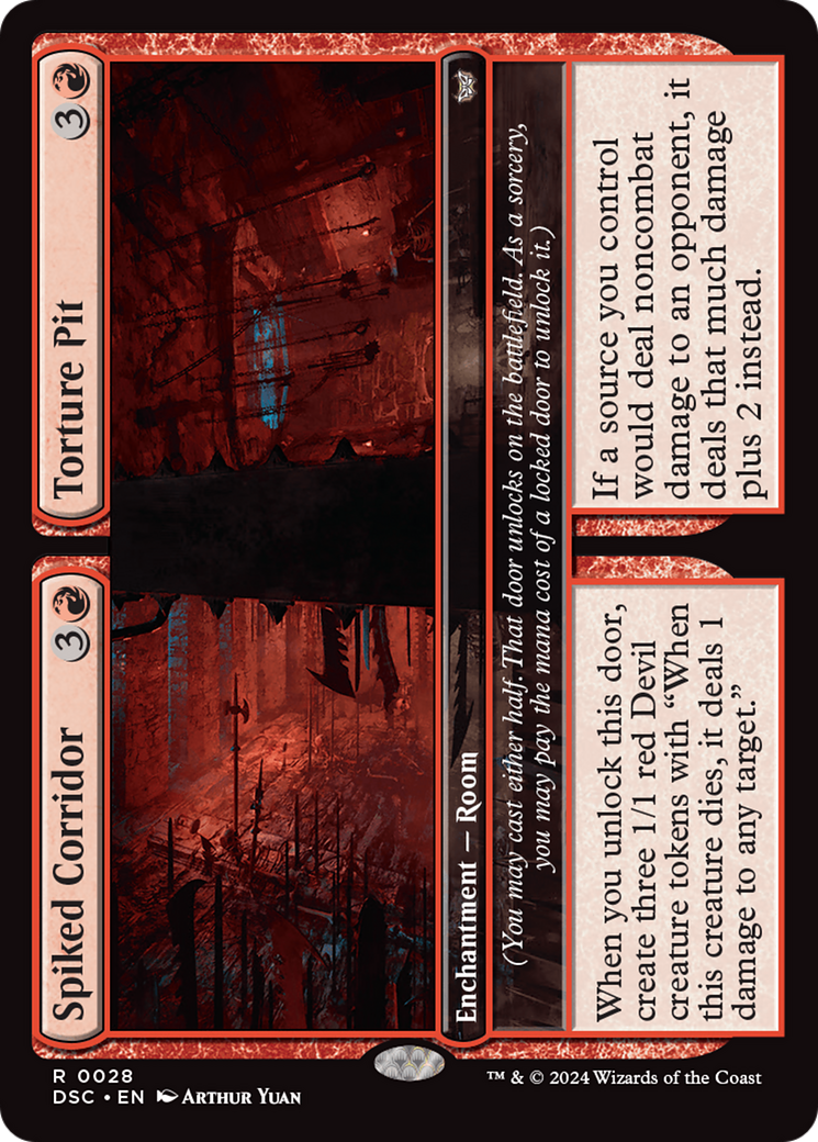 Spiked Corridor // Torture Pit [Duskmourn: House of Horror Commander]-1