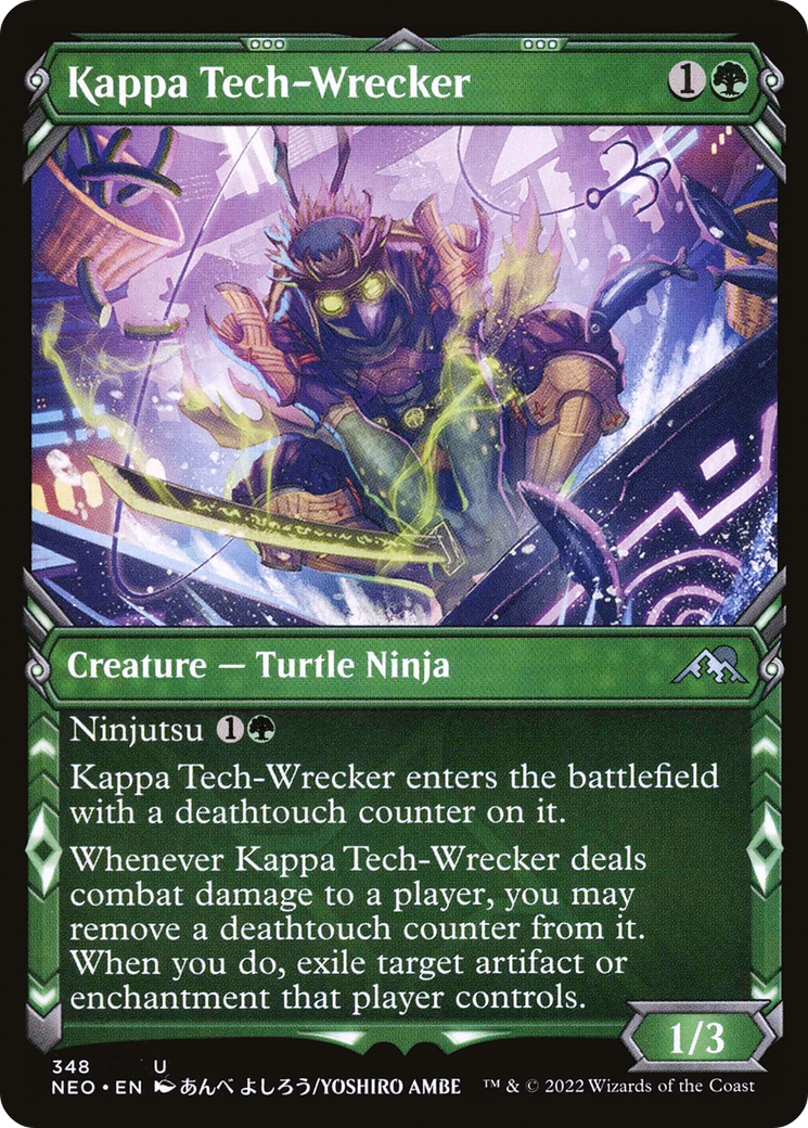 Kappa Tech-Wrecker (Showcase Ninja) [Kamigawa: Neon Dynasty]-1