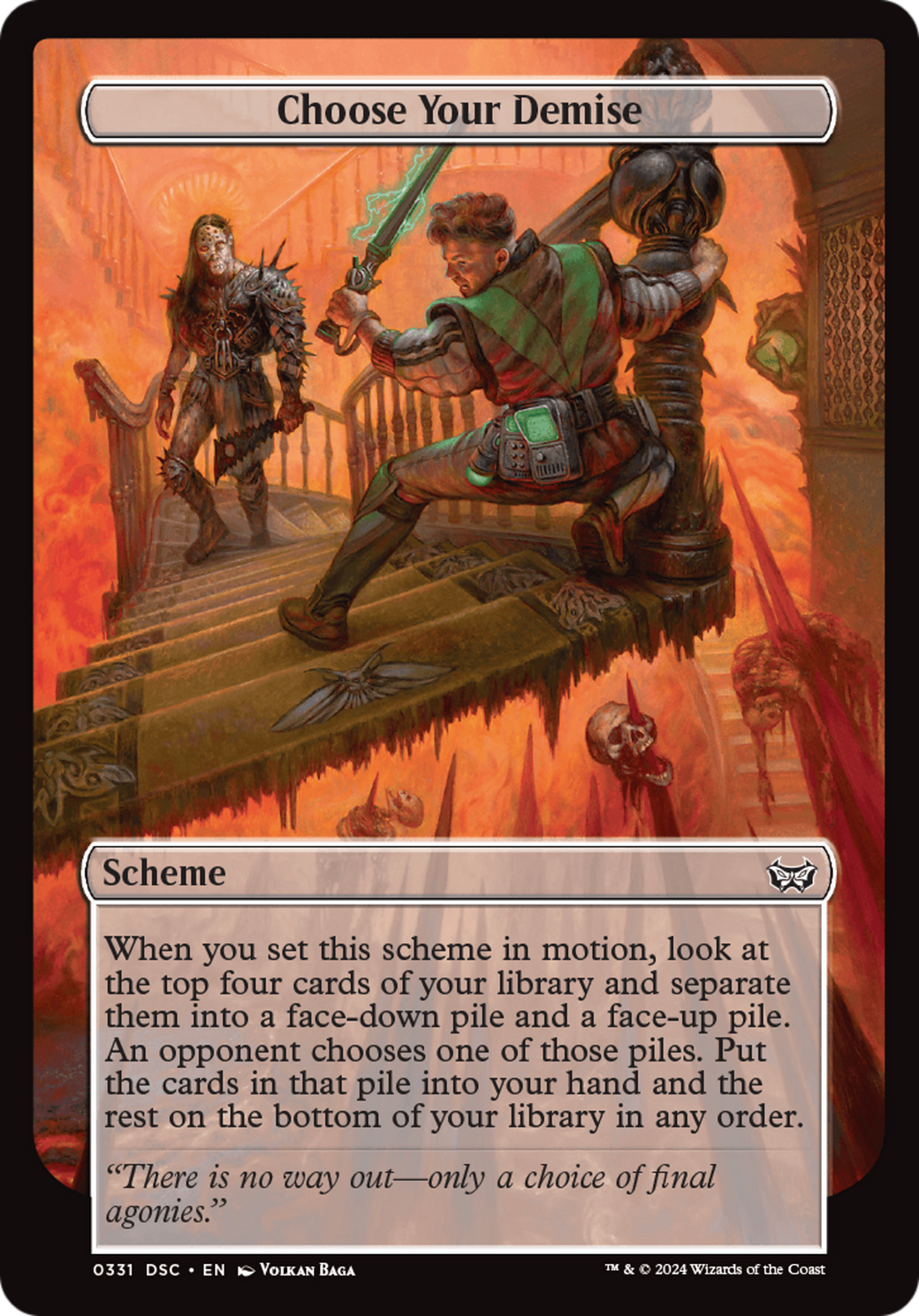 Choose Your Demise (Full Art) [Duskmourn: Archenemy]-4