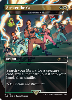 Eladamri's Call (SLD-1770) - Secret Lair Drop / Answer the Call (Borderless) Foil-1