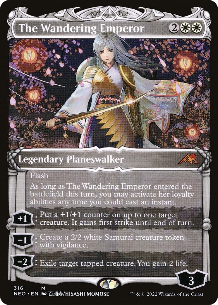 The Wandering Emperor (Showcase Samurai) [Kamigawa: Neon Dynasty]-1