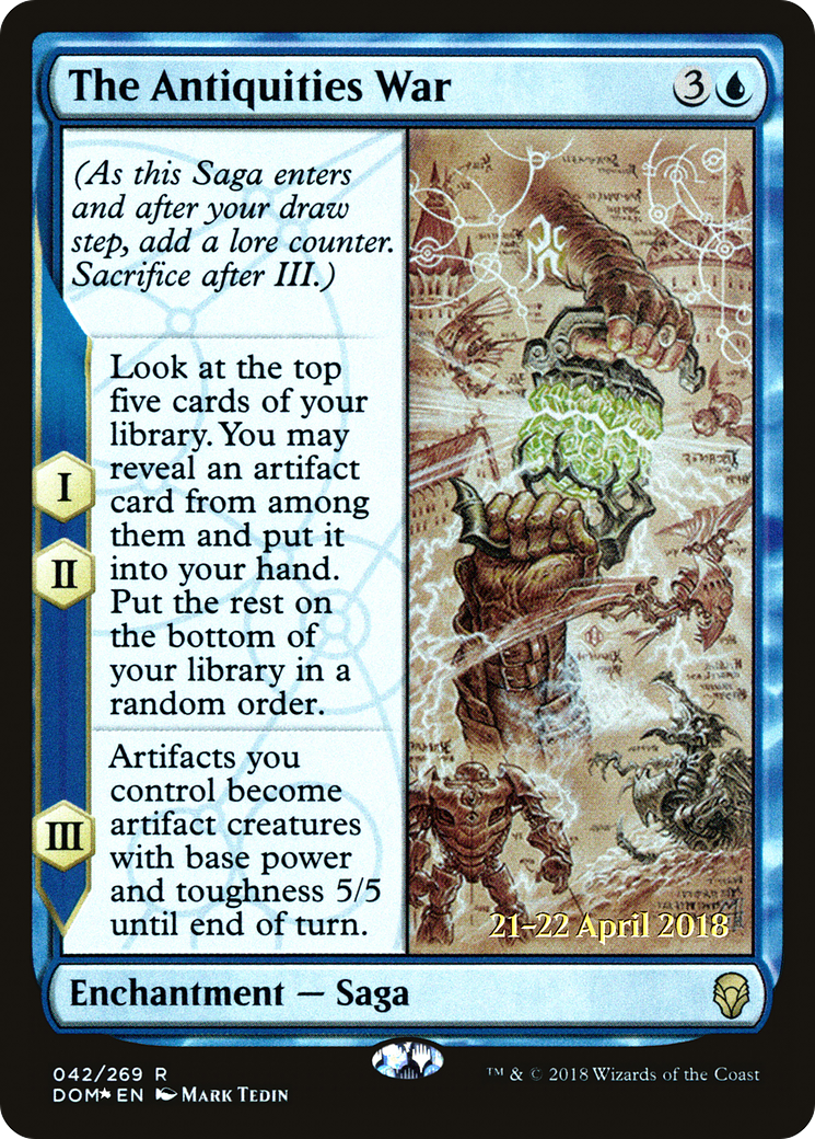 The Antiquities War [Dominaria Prerelease Promos]-1