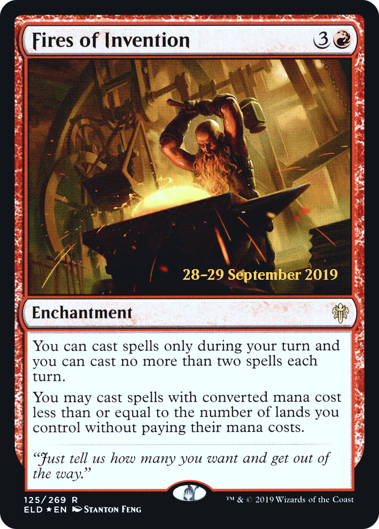 Fires of Invention [Throne of Eldraine Prerelease Promos]-1