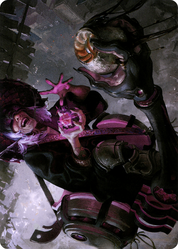 Undercity Scrounger // Undercity Scrounger (ANEO-042) - Neon Dynasty Art Series (Borderless) Foil-3