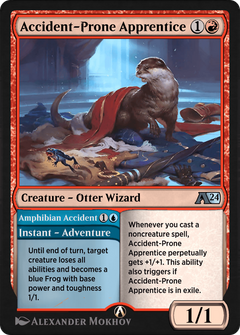Accident-Prone Apprentice // Amphibian Accident (YWOE-016) - Alchemy: Wilds of Eldraine-1