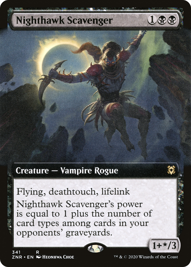 Nighthawk Scavenger (Extended Art) [Zendikar Rising]-1