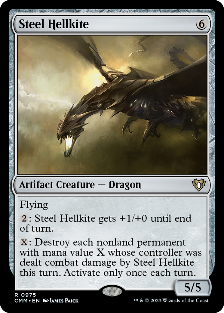Steel Hellkite [Commander Masters]-1