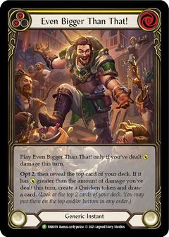 Even Bigger Than That (Yellow) [FAB059] (Promo)  Rainbow Foil-1
