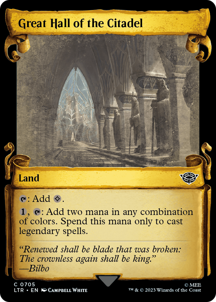 Great Hall of the Citadel [The Lord of the Rings: Tales of Middle-Earth Showcase Scrolls]-1